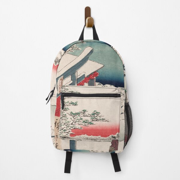Item preview, Hilltop Snow View Vintage Ukiyo-e Japanese Art designed and sold by VintageArchive.