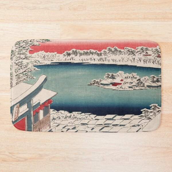 Item preview, Hilltop Snow View Vintage Ukiyo-e Japanese Art designed and sold by VintageArchive.