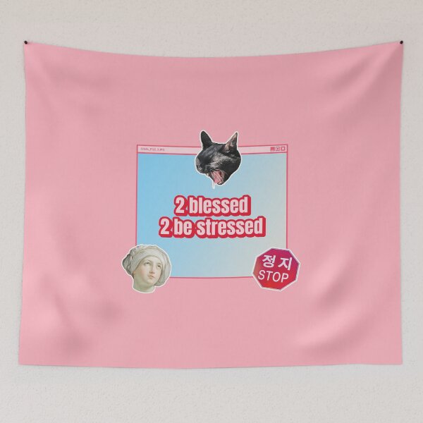 Item preview, 2 blessed 2 be stressed designed and sold by AladdinMktgs.