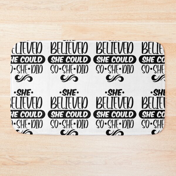 Item preview, She Believed She Could So She Did designed and sold by GravitiTees.