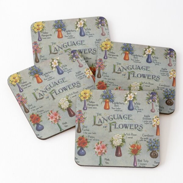 Item preview, Language of Flowers print on gifts, stickers, apparel, home decor,  PRICES VARY.    https://lduke47.redbubble.com  designed and sold by lduke47.