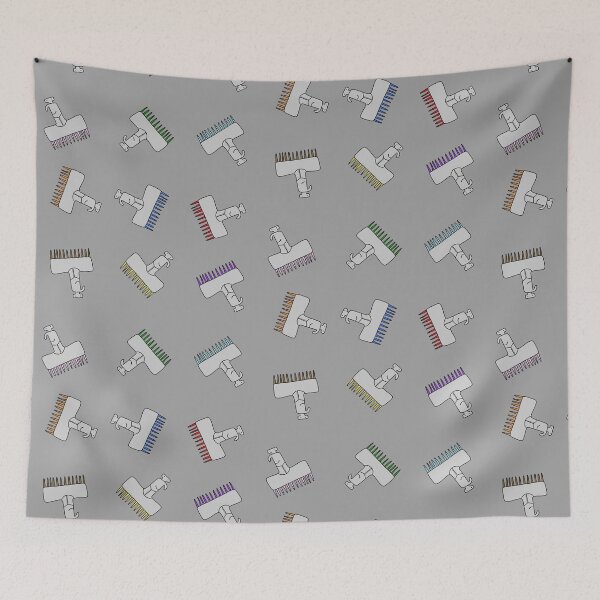Item preview, Cute greyish multichannel pipettes in rainbow designed and sold by fogoosherie.
