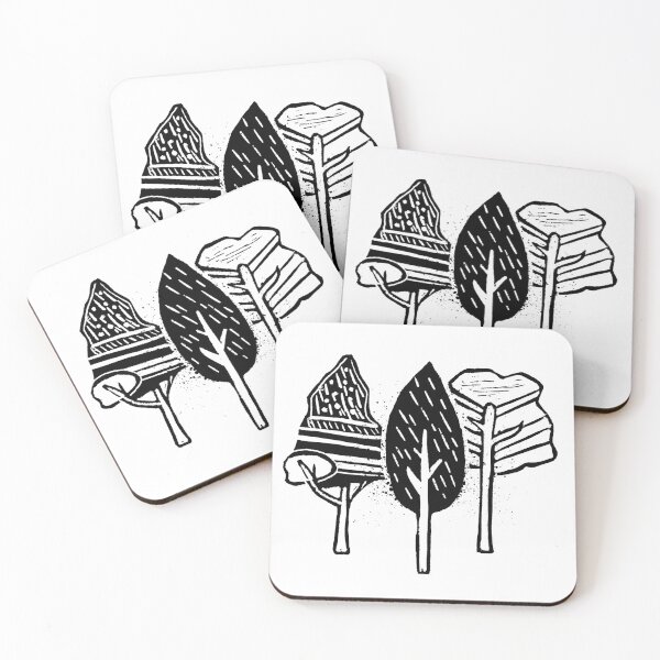 Item preview, Linoleum print tree designed and sold by gzdgur.