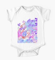 Watercolor Flowers One Piece - Short Sleeve