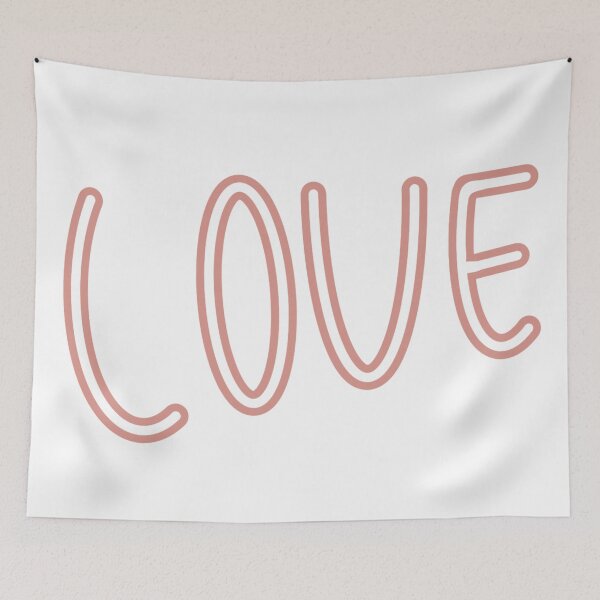 Item preview, Light Pink Love Outline designed and sold by SM27335.
