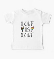 Love Is Love Doodles LGBT Baby Tee