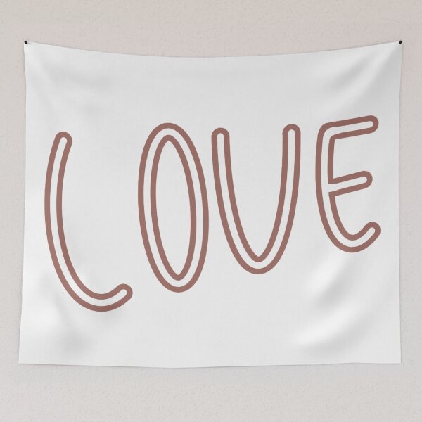 Item preview, Brownish Burgundy Love Outline designed and sold by SM27335.