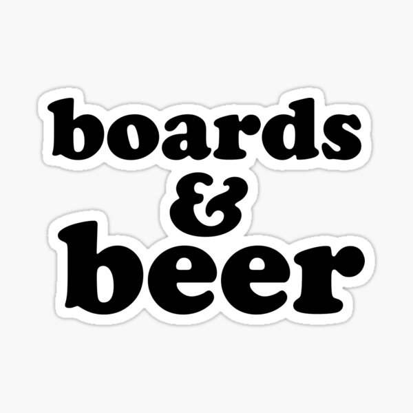 Boards & Beer Sticker