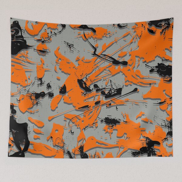 Item preview, Orange and back splatter designed and sold by Coffinstaple.