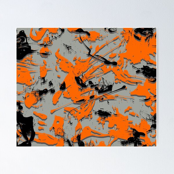 Item preview, Orange and back splatter designed and sold by Coffinstaple.