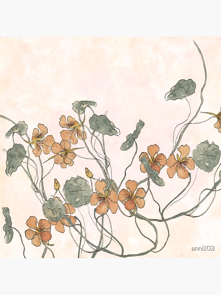 Winding - floral watercolour by anni103