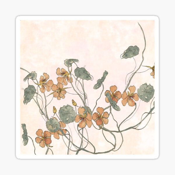Winding - floral watercolour Sticker