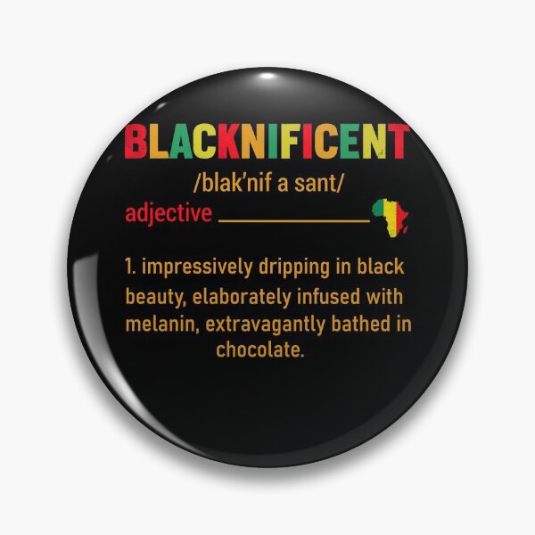 Item preview, Blacknificent Black Pride Melanin Definition Gift designed and sold by topdesignarts.