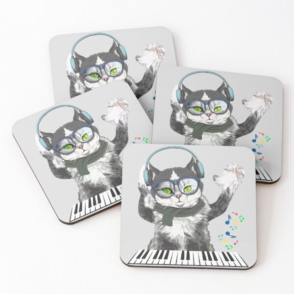 Item preview, Cat Musician Pianist designed and sold by Astralia.