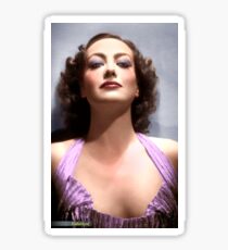Colorized Joan Crawford in 1935 No More Ladies Sticker