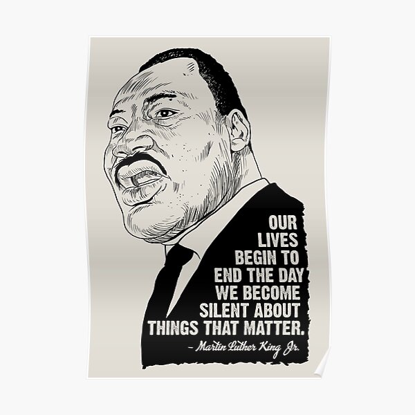 Martin Luther Quotes Poster