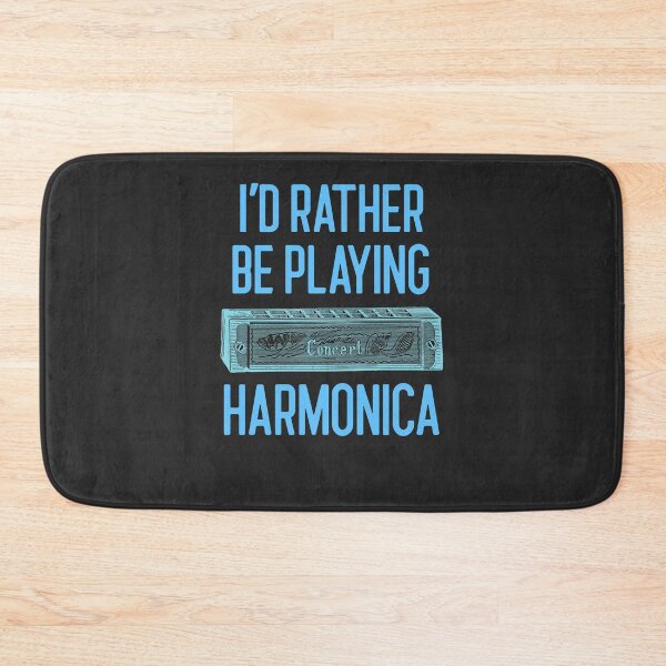 Item preview, I'd Rather Be Playing Harmonica Band Gift designed and sold by EricJP.