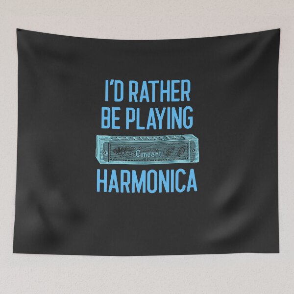 Item preview, I'd Rather Be Playing Harmonica Band Gift designed and sold by EricJP.