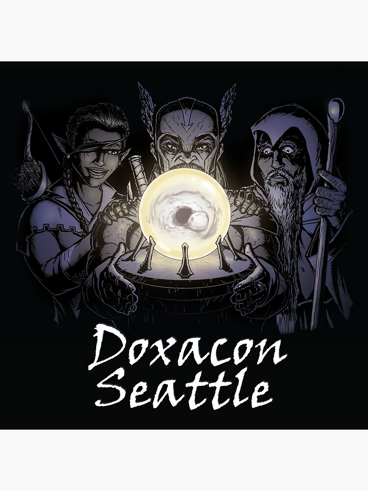 Thumbnail 2 of 2, Tote Bag, Doxacon Seattle 2021 - Large Text designed and sold by DoxaconSeattle.