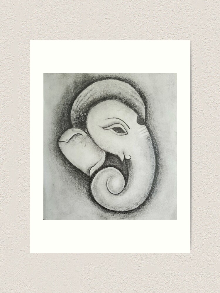 Image of Sketch Of Lord Ganesha Or Vinayaka Modern Concept Cute Editable  Outline Illustration-QK000631-Picxy