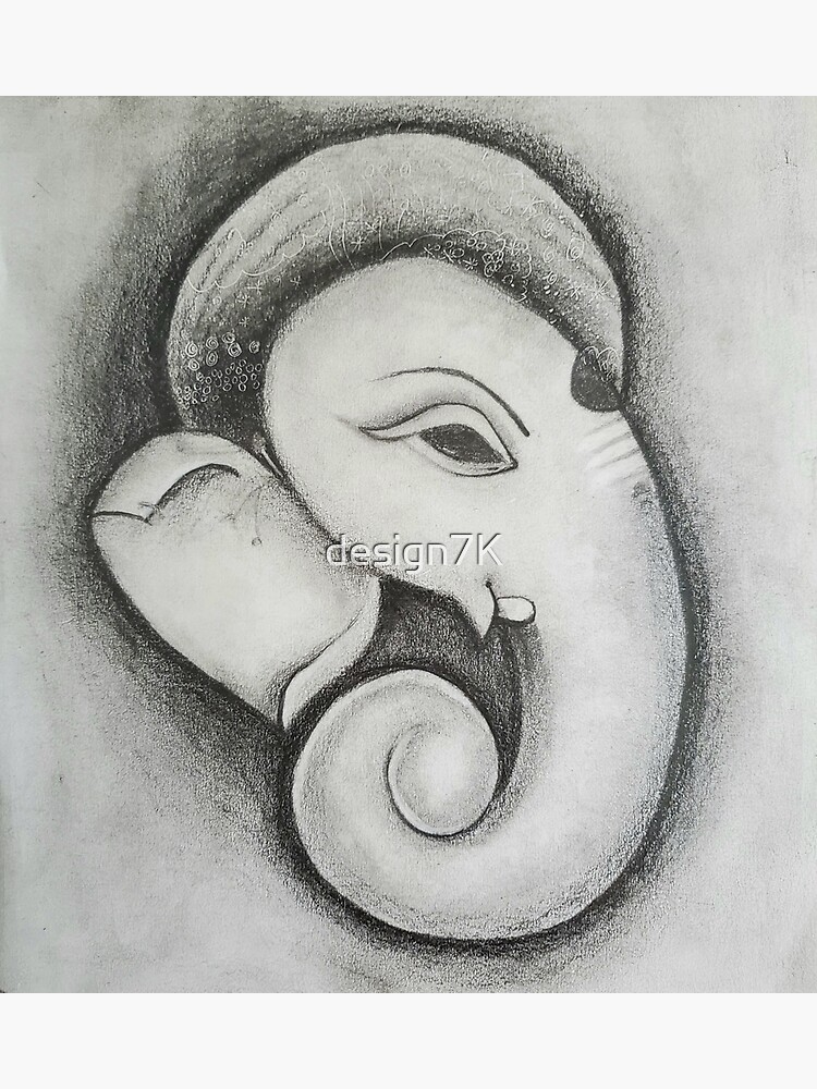 Ganesh modern art sketch 