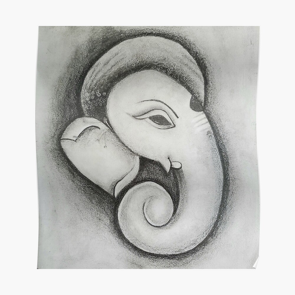 Download Ganesh Ji HD Beautiful Drawing Wallpaper | Wallpapers.com