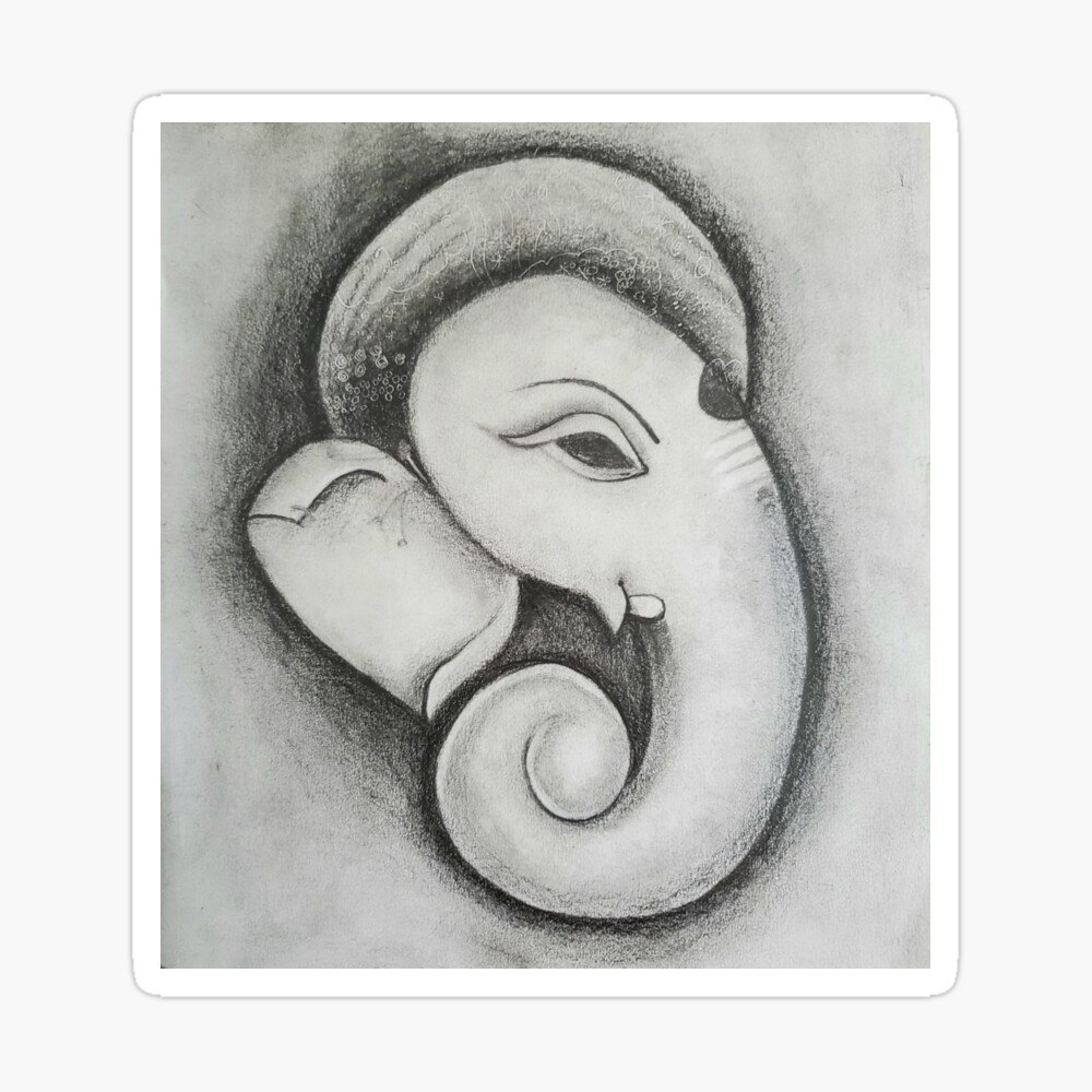 Lord Ganesh Sketch Art Created By Rajat Pal My - GranNino