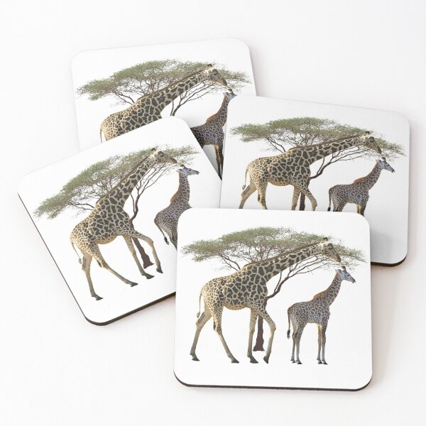 Item preview, Giraffe mom with baby - safari in Kenya / Africa designed and sold by TShirtsundMehr.