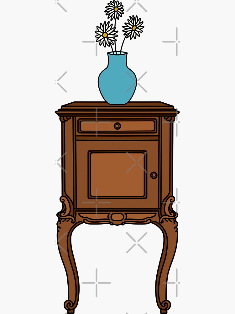 "Daisies On Your Nightstand" Sticker by chloemurdo Redbubble