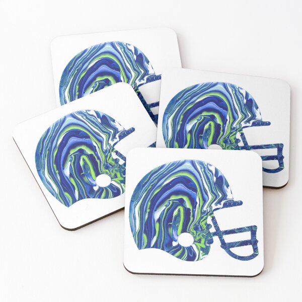 Aperçu de l'œuvre Casque de football Seahawk Color Paint Pour créée et vendue par Michelle Brady.