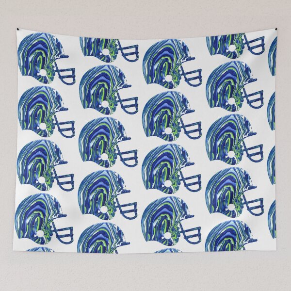 Aperçu de l'œuvre Casque de football Seahawk Color Paint Pour créée et vendue par Michelle Brady.
