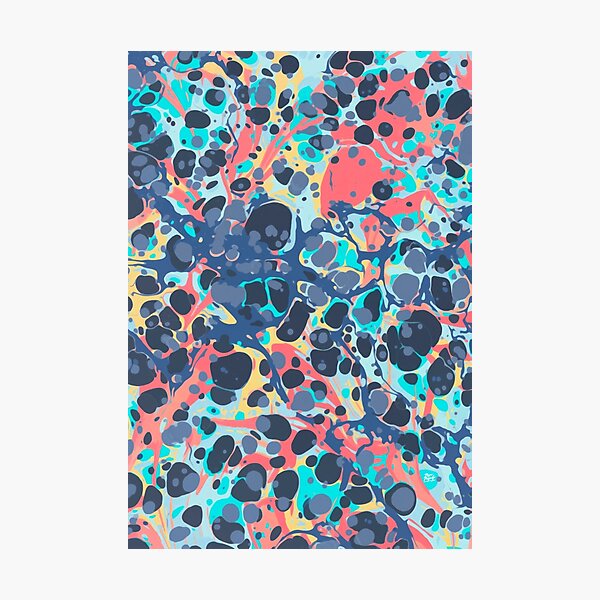 Urban Hip Hop Splash Psychedelic Colors Abstract Pattern Photographic Print