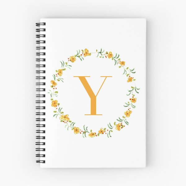 Item preview, Letter Y monogram with orange colored flowers and leaves designed and sold by Createlikeamom.