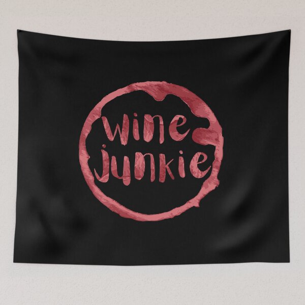Item preview, Red Wine Junkie Watercolor designed and sold by CozyMarket.