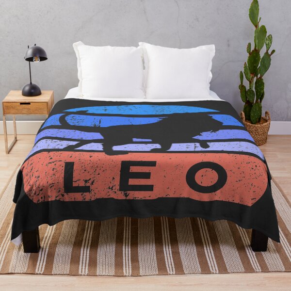Item preview, Leo zodiac retro sun blue and orange designed and sold by CecyLL.