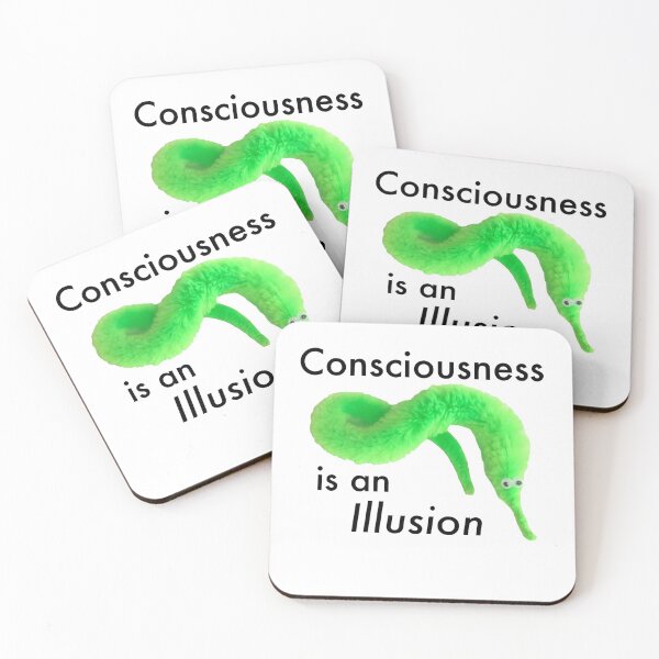 Item preview, Worm on a String- Consciousness is an Illusion designed and sold by KittenCabDoodle.