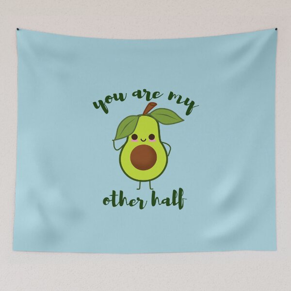 Item preview, you are my other half cute avocado valentine designed and sold by tali-smith.