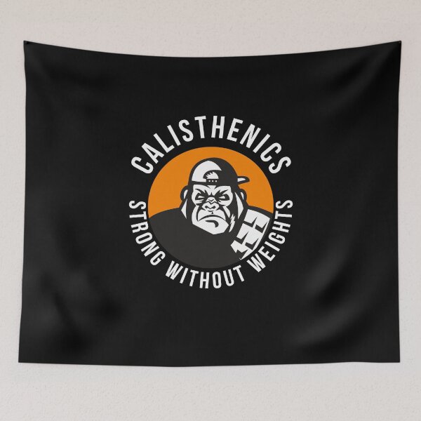 Item preview, Calisthenics-strong without weights- angry gorilla with cap - cool designed and sold by Atleta-Cali.
