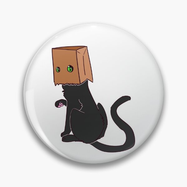 Artikelvorschau, Papiertüte auf Kopf Katze entworfen und verkauft von FEFcatrescue.