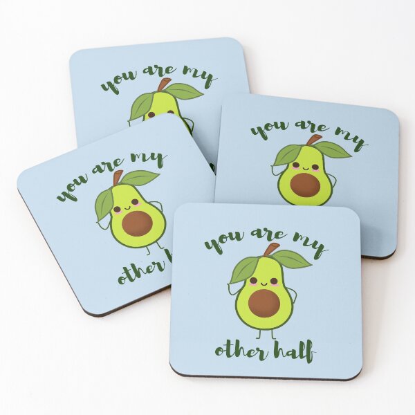 Item preview, you are my other half cute avocado valentine designed and sold by tali-smith.
