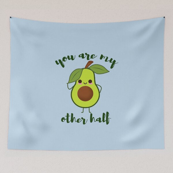 Item preview, you are my other half cute avocado valentine designed and sold by tali-smith.