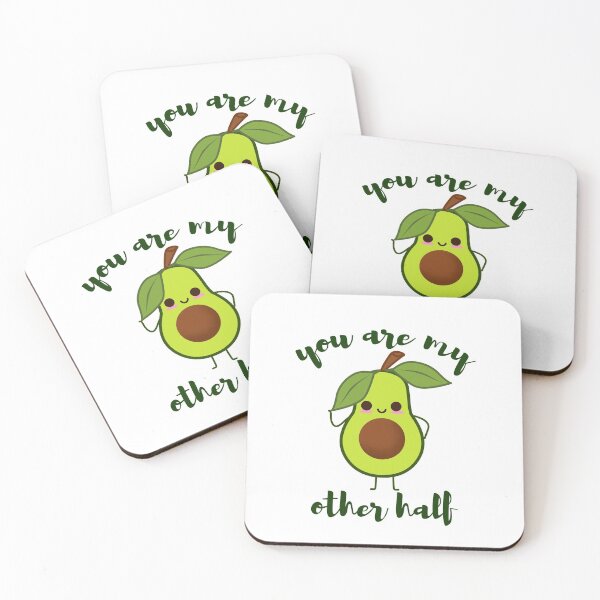 Item preview, you are my other half cute avocado valentine designed and sold by tali-smith.