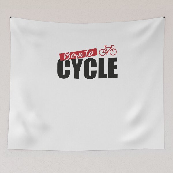 Item preview, Bicycling Born To Ride A Bicycle designed and sold by ElBeDesigns.