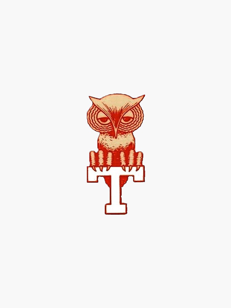 "Temple Owls" Sticker by jennaannx11 Redbubble