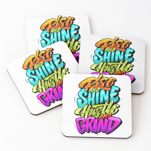 Item preview, Rise and Shine Hustle and Grind designed and sold by bizzleapparel.