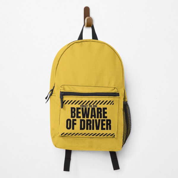 Item preview, FORGET THE DOG, BEWARE OF THE DRIVER, SUNFLOWER YELLOW designed and sold by wildwhimsical.
