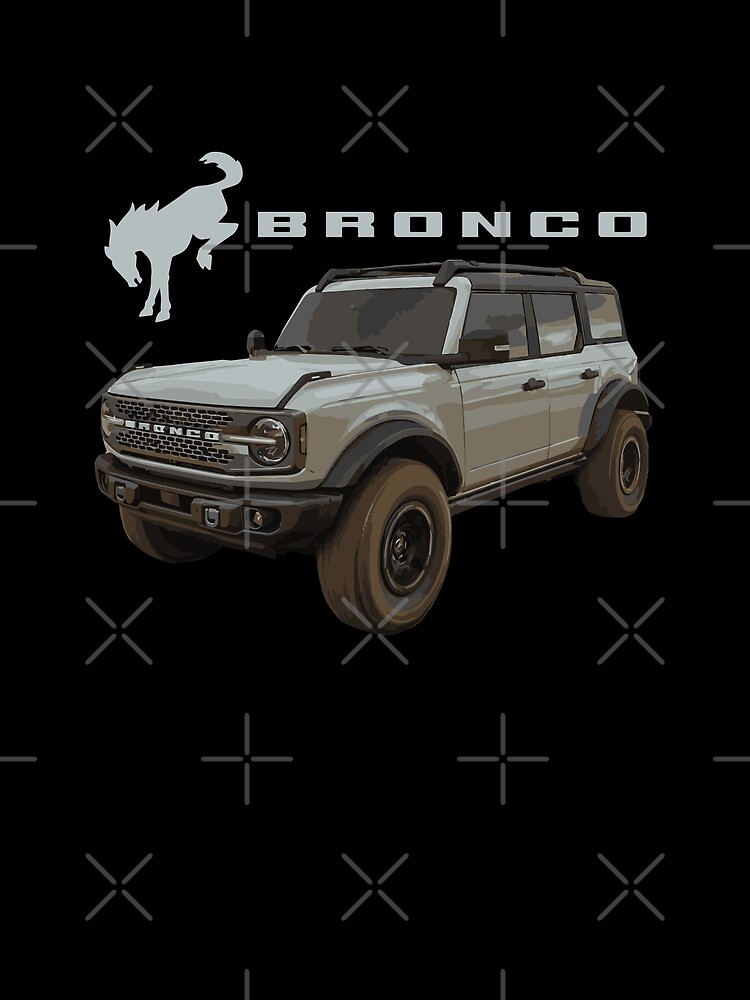 Ford Bronco Vintage Star Bronco Pullover Hoodie Charcoal / LG