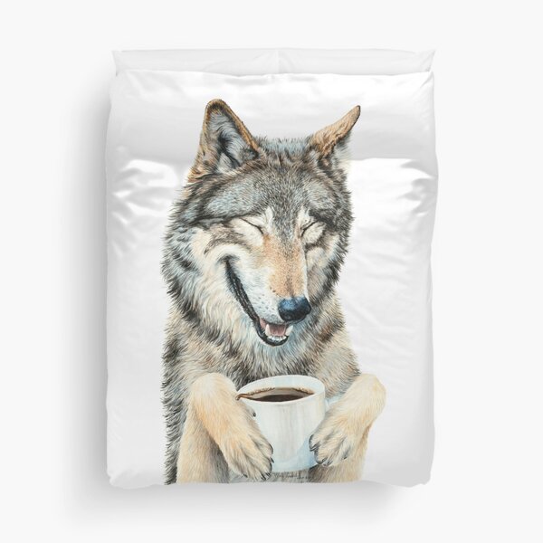 Coffee in the Moonlight Duvet Cover