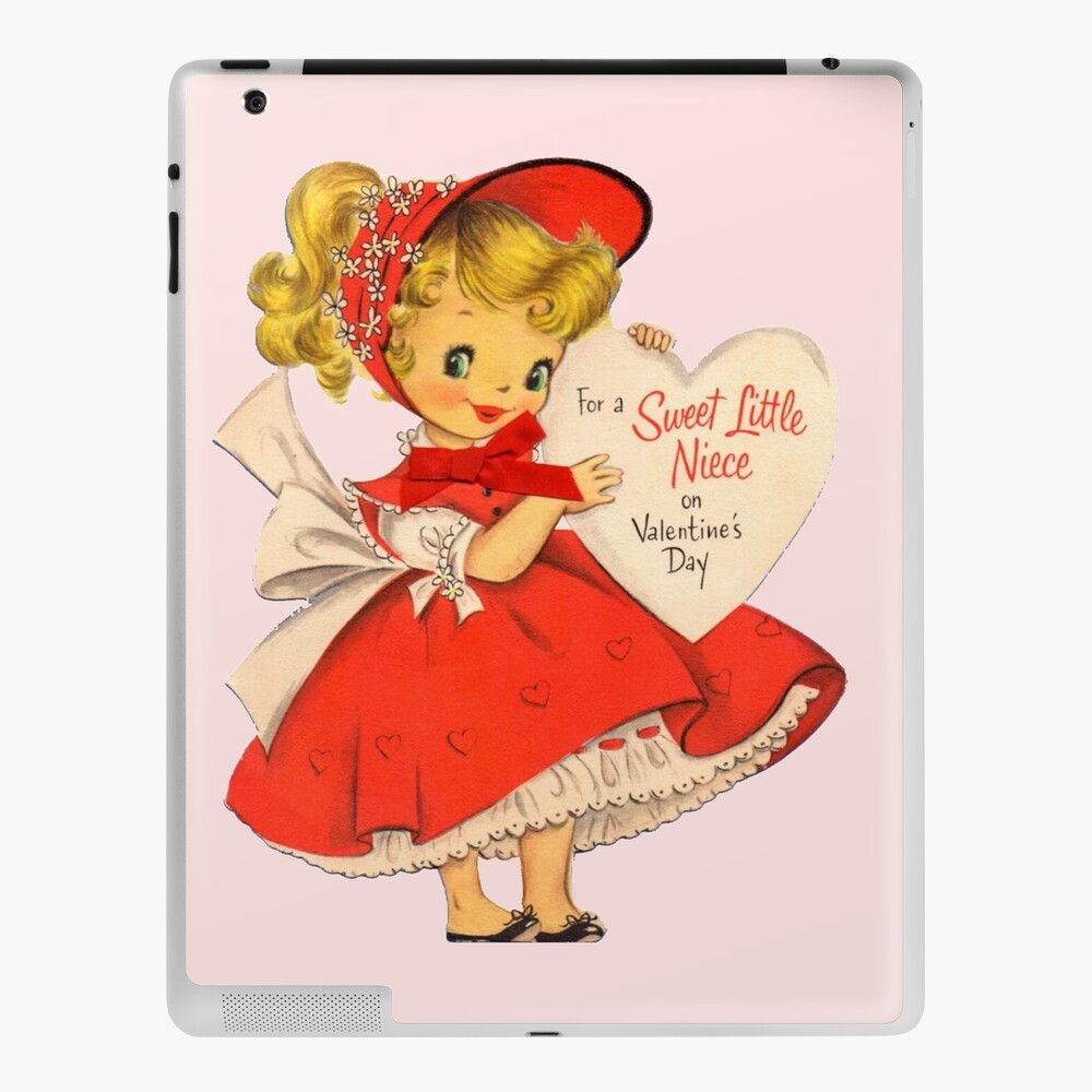For a Sweet Little Niece Vintage Valentine's Day Card Greeting