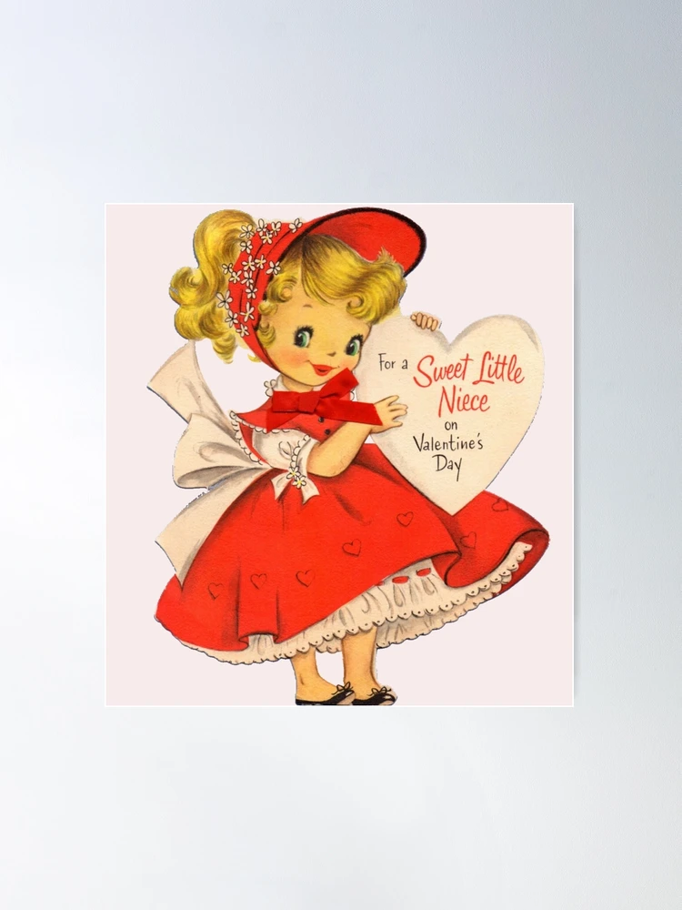 Let’s cuddle Shoe and Kitten Vintage Valentine’s Day Card | Poster